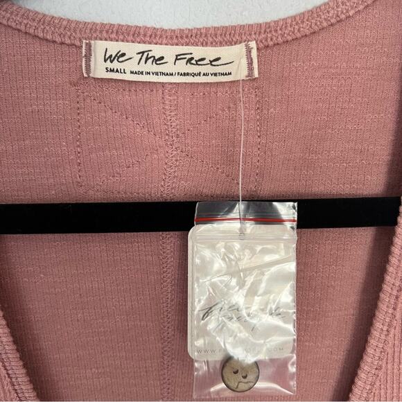 New Free People Gia Mauve Pink Midi Long Vest Sleeveless Dress Women's size S - Picture 4 of 6